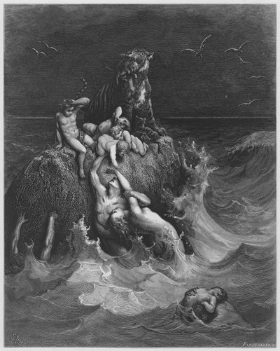 The deluge by Gustave Dore